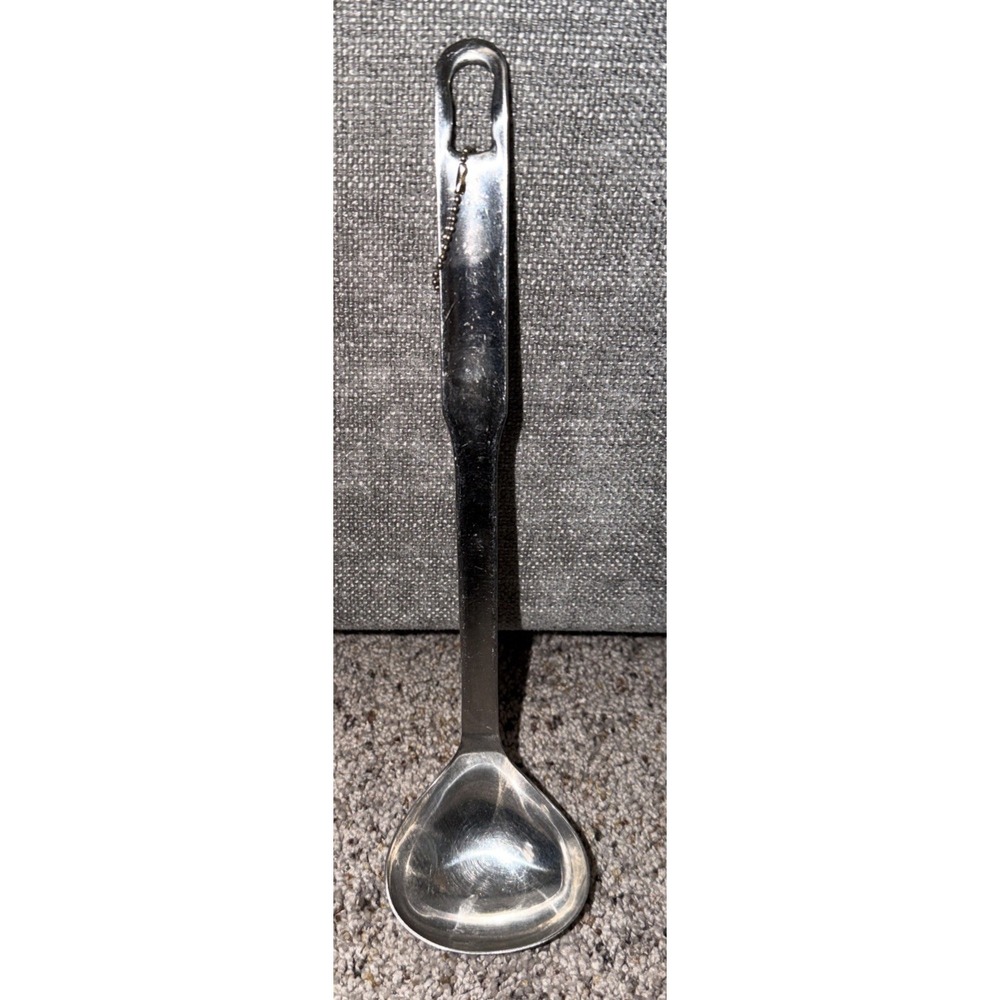 Inox Rostfrei 18/8 Stainless Steel Soup Ladle Silver Mirror Finish Long Handle